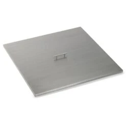36 In. Square Stainless Steel Cover For Drop-In Fire Pit Pan
