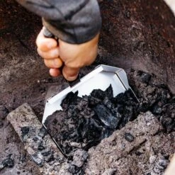 304 Stainless Steel Ash Shovel - Compatible W/ Smokeless Fire Pit - Heat And Weather Resistant For Indoor Or Outdoor Use -Fire Place Store stainless steel breeo fire pit covers and accessories br art 4f 1000