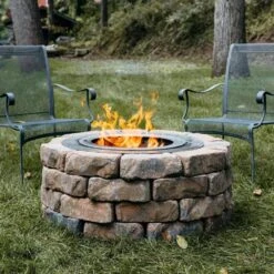 Smokeless 19-In. Fire Pit Insert Ring – Durable Stainless Steel – Rust-Resistant With Enhanced Airflow For Better Burn 8 Smokeless 19-In. Fire Pit Insert Ring – Durable Stainless Steel – Rust-Resistant With Enhanced Airflow For Better Burn -Fire Place Store stainless steel breeo fire pit covers and accessories br in19rd 1f 1000