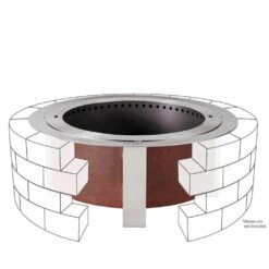 Smokeless 30-In. Fire Pit Insert Ring – Durable Stainless Steel – Rust-Resistant With Enhanced Airflow For Better Burn 6 Smokeless 30-In. Fire Pit Insert Ring – Durable Stainless Steel – Rust-Resistant With Enhanced Airflow For Better Burn -Fire Place Store stainless steel breeo fire pit covers and accessories br in30rd c3 1000
