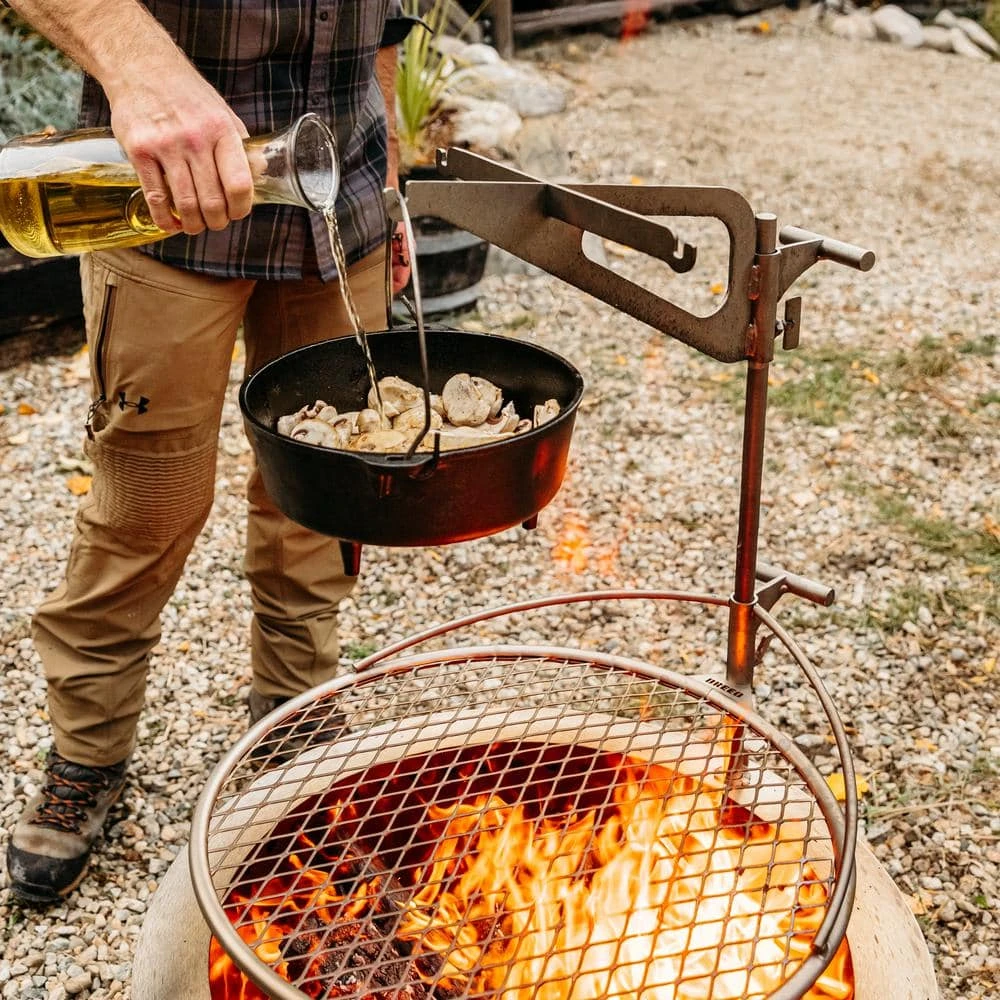 Kettle Hook 19-Stand For Outpost Cooking - 304 Stainless Steel - Adjustable Height With 360 Rotation -Weather-Resistant 5 Kettle Hook 19-Stand For Outpost Cooking - 304 Stainless Steel - Adjustable Height With 360 Rotation -Weather-Resistant - Image 5