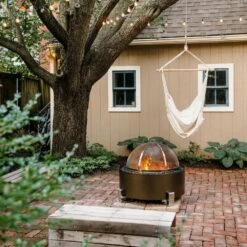 X‑Series 24 Spark Screen – Stainless Steel, Hinged Access And Stabilizing Clip For Smokeless Fire Pits-Ideal For Outdoor -Fire Place Store stainless steel breeo fire pit covers and accessories br ss24 c3 1000