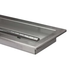 30 In. X 6 In. Linear Stainless Steel Drop-In Fire Pit Pan With Burner, Beveled Lip -Fire Place Store stainless steel celestial fire glass fire pit covers and accessories bl 30 6 1f 1000