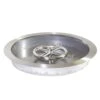 13 In. Round Stainless Steel Drop-In Fire Pit Pan W/6 In. Burner