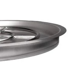 25 In. Round Stainless Steel Drop-In Fire Pit Pan With 18 In. Burner 8 25 In. Round Stainless Steel Drop-In Fire Pit Pan With 18 In. Burner -Fire Place Store stainless steel celestial fire glass fire pit covers and accessories bp 25r 4f 1000