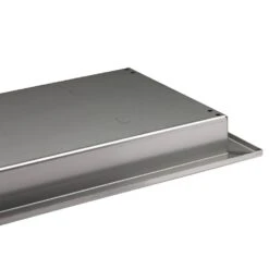 30 In. X 10 In. Linear Drop-In Fire Pit Pan With Burner, Stainless Steel, And Beveled Lip -Fire Place Store stainless steel celestial fire glass fire pit covers and accessories bs 30 10 bevel 1f 1000