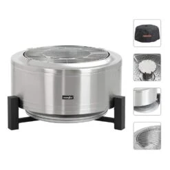 27 In. Smokeless Fire Pit, Low Smoke Bonfire Fire Pit, Wood Burning Pellet Firepits