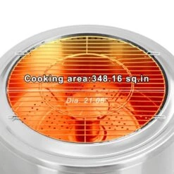 27 In. Smokeless Fire Pit, Low Smoke Bonfire Fire Pit, Wood Burning Pellet Firepits -Fire Place Store stainless steel heatmaxx wood burning fire pits srfp12308 76 1000