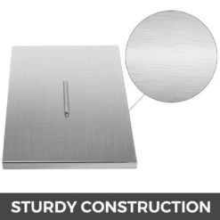 Fire Pit Lid 21 In. X 21 In. Stainless Steel Fire Pit Burner Cover 0.16 In. Thick Bonfire Lid For Drop-in Fire Pit Pan -Fire Place Store stainless steel look vevor fire pit covers and accessories gzrshpgz21x21x101v0 c3 1000