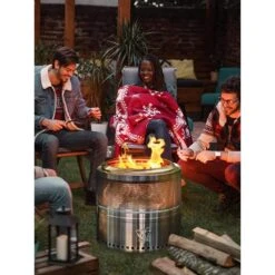 20 In. Folding Stainless Steel Smokeless Wood Burning Outdoor Fire Pit With Removable Ash Stand & Gloves & Fire Poker 11 20 In. Folding Stainless Steel Smokeless Wood Burning Outdoor Fire Pit With Removable Ash Stand & Gloves & Fire Poker -Fire Place Store stainless steel mximu wood burning fire pits ftdhl1002 fa 1000