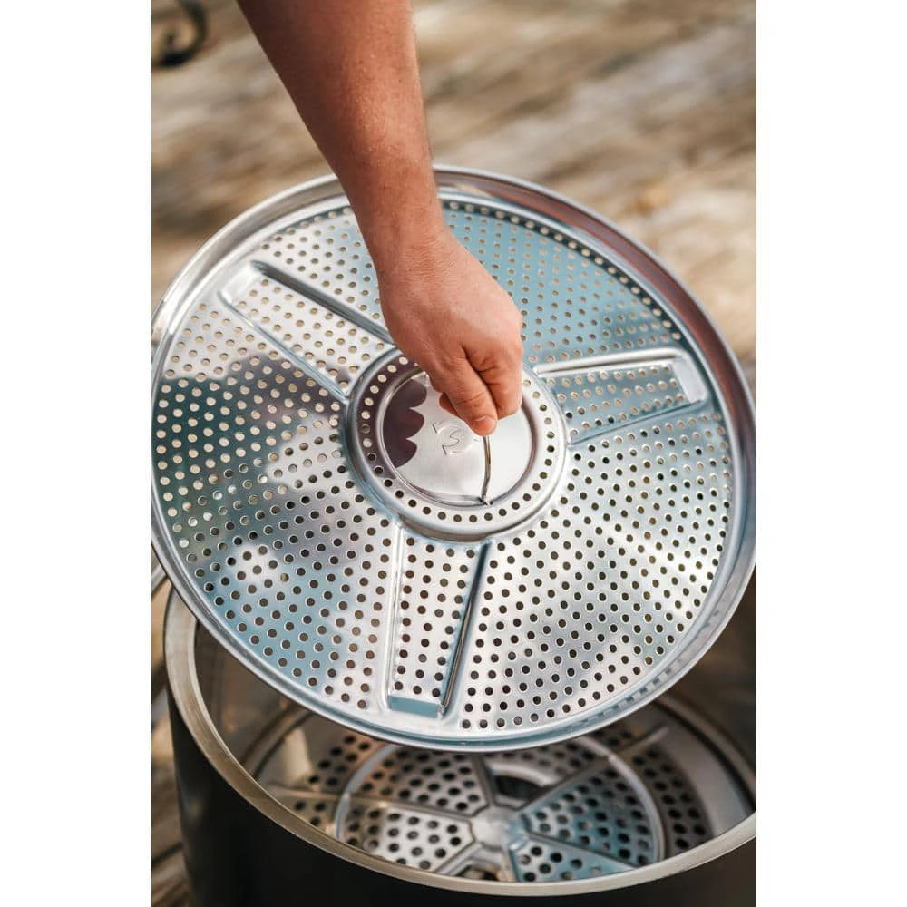13.16 In Removable Stainless Steel Pellet Adapter For Use With Ranger Fire Pit 3 13.16 In Removable Stainless Steel Pellet Adapter For Use With Ranger Fire Pit - Image 3
