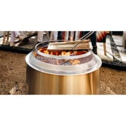 Yukon 27 In. Stainless Steel Shield Fire Pit Screen -Fire Place Store stainless steel solo stove fire pit covers and accessories ssyuk shield 27 1f 1000