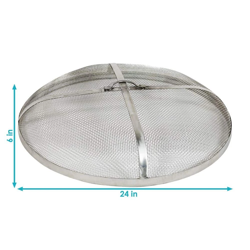 24 In. Stainless Steel Fire Pit Spark Screen 5 24 In. Stainless Steel Fire Pit Spark Screen - Image 5
