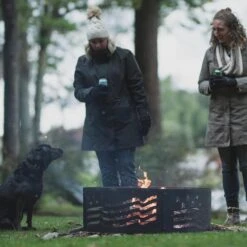 Decorative 36 In. X 12 In. Round Steel Wood Fire Pit Ring - Stars And Stripes 15 Decorative 36 In. X 12 In. Round Steel Wood Fire Pit Ring - Stars And Stripes -Fire Place Store stars and stripes blue sky outdoor living fire pit covers and accessories fr361208sab c3 1000