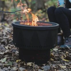 16.02 In. Spark Screen And Screen Lift For Portable Pellet Fire Pit 10 16.02 In. Spark Screen And Screen Lift For Portable Pellet Fire Pit -Fire Place Store steel blue sky outdoor living fire pit covers and accessories sp1513 40 1000