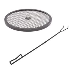 16.02 In. Spark Screen And Screen Lift For Portable Pellet Fire Pit