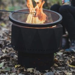 16.02 In. Spark Screen And Screen Lift For Portable Pellet Fire Pit 14 16.02 In. Spark Screen And Screen Lift For Portable Pellet Fire Pit -Fire Place Store steel blue sky outdoor living fire pit covers and accessories sp1513 77 1000