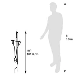 Fire Poker And Tong Stand Set -Fire Place Store steel blue sky outdoor living outdoor fireplaces pts 3p13 40 1000