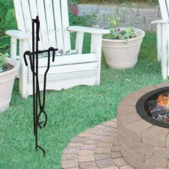 Fire Poker And Tong Stand Set -Fire Place Store steel blue sky outdoor living outdoor fireplaces pts 3p13 e1 1000