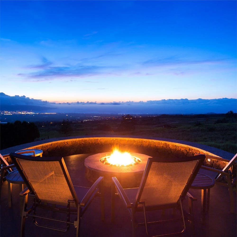 12 In. Black Steel Fire Ring Burner 4 12 In. Black Steel Fire Ring Burner - Image 4