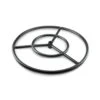 12 In. Black Steel Fire Ring Burner