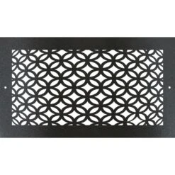 Stellar Air Registers-6x10-3D Circles (Register MTL Screw In)-Metal Floor