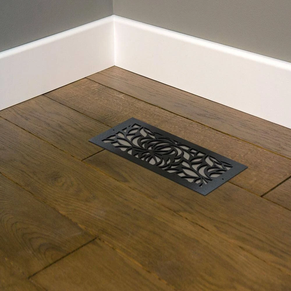 Stellar Air Registers 4 In. X 12 In. Leaves (Regstr MTL Screw In) Metal Floor 3 Stellar Air Registers 4 In. X 12 In. Leaves (Regstr MTL Screw In) Metal Floor - Image 3