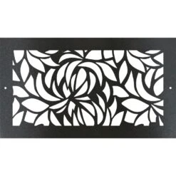 Stellar Air Registers 4 In. X 12 In. Leaves (Regstr MTL Screw In) Metal Floor