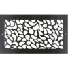 Stellar Air Registers-6 X 12-Rain Drop (REGSTR MTL Screw In)-Metal Floor