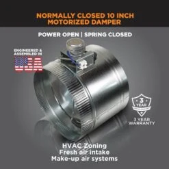 10 In. Motorized Adjustable Damper Closed 12 10 In. Motorized Adjustable Damper Closed -Fire Place Store suncourt dampers zc210 c3 1000