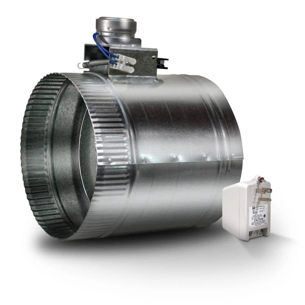 8 In. Motorized Adjustable Damper, Open 1 8 In. Motorized Adjustable Damper, Open