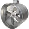 10 In. 2-Speed Inductor Inline Duct Fan With Electrical Box