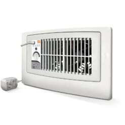 Flush Fit Smart Register Booster Fan In White With Adaptor Plate Included