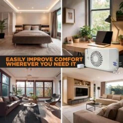 Equalizer EZ8 Heating And Air Conditioning Smart Register Booster Fan Wall Mount Kit Included -Fire Place Store suncourt grow room ventilation hc600 wk 44 1000