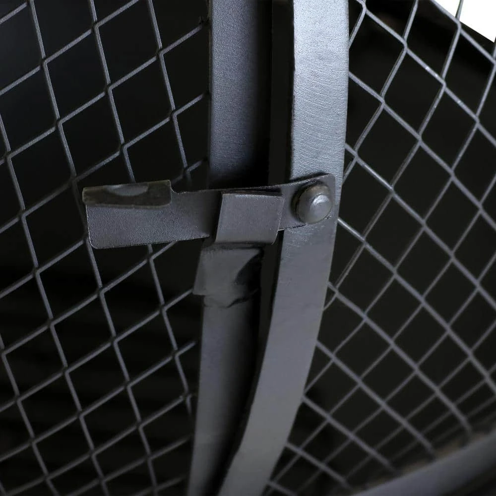 66 In. Steel Wood-Burning Outdoor Chiminea With Rain Cap In Black 8 66 In. Steel Wood-Burning Outdoor Chiminea With Rain Cap In Black - Image 8