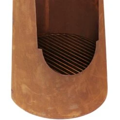 50 In. Rustic Santa Fe Wood-Burning Chimenea -Fire Place Store sunnydaze chimineas rcm 873 44 1000