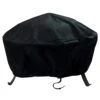 40 In. Black Durable Weather-Resistant Round Fire Pit Cover