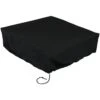 48 In. Sq. X 18 In. H Square Black Outdoor Fire Pit Cover