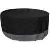 48 In. Gray/Black Round 2-Tone Outdoor Fire Pit Cover