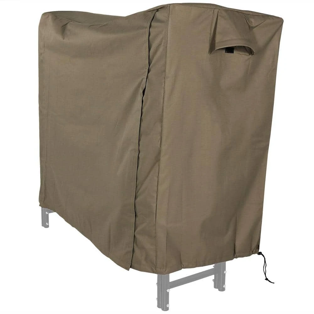 5 Ft. Firewood Log Rack Cover In Khaki 1 5 Ft. Firewood Log Rack Cover In Khaki