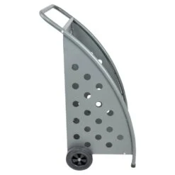 34 In. H X 20.5 In. W Gray Powder-Coated Steel Firewood Rack Log Cart -Fire Place Store sunnydaze firewood racks fsn 2081 40 1000