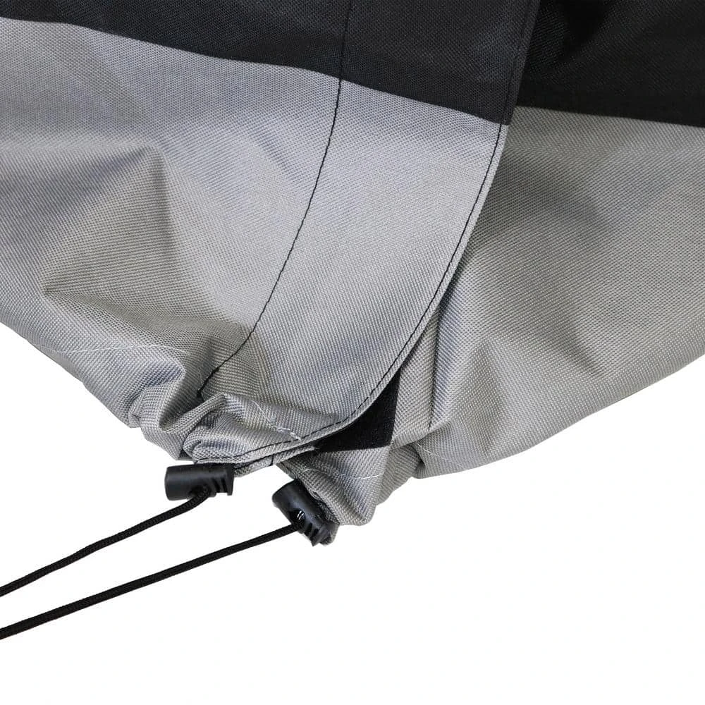 6 Ft. Gray And Black Water-Resistant Firewood Rack Cover 4 6 Ft. Gray And Black Water-Resistant Firewood Rack Cover - Image 4