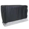 6 Ft. Gray And Black Water-Resistant Firewood Rack Cover