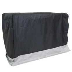 6 Ft. Gray And Black Water-Resistant Firewood Rack Cover