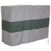 4 Ft. Gray Waterproof With Green Stripe Log Rack Cover