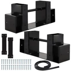 Sunnydaze Adjustable Steel Log Rack Brackets With Accessory Kit -Fire Place Store sunnydaze firewood racks qx 047 1f 1000