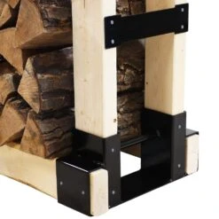Sunnydaze Adjustable Steel Log Rack Brackets With Accessory Kit (3-Sets) -Fire Place Store sunnydaze firewood racks qx 047 3pk 44 1000