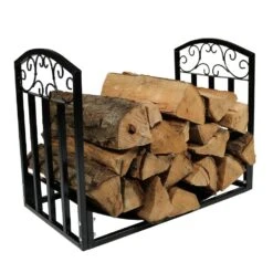 24 In. Decorative Firewood Log Rack Holder