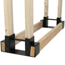 Lightweight Steel 13 In. W Adjustable Firewood Log Rack Brackets (Set Of 2) -Fire Place Store sunnydaze firewood racks qx 5512 76 1000