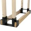 Lightweight Steel Adjustable Log Storage Brackets-Set Of 3